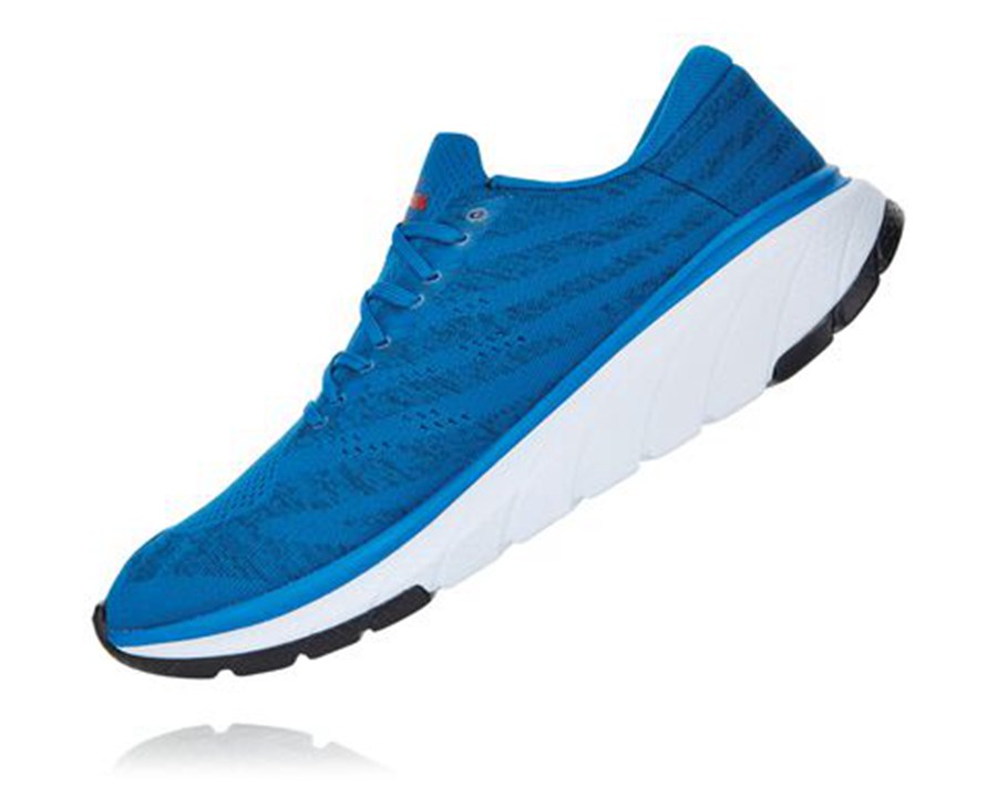 Hoka One One ランニングシューズ メンズ 青 - Cavu 3 - YF8609154